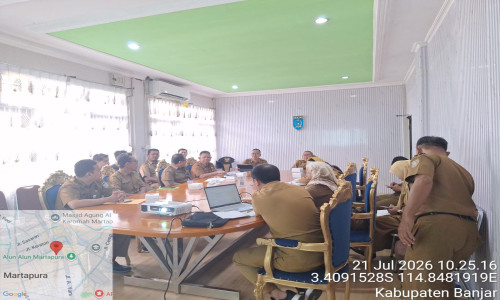 Rapat evaluasi realisasi kegiatan pengendalian inflasi daerah triwulan II Tahun 2026