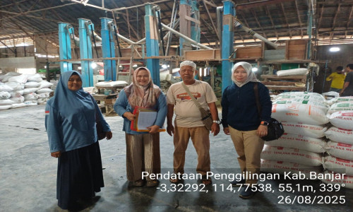 Pendataan Stok Gabah di Penggilingan Padi